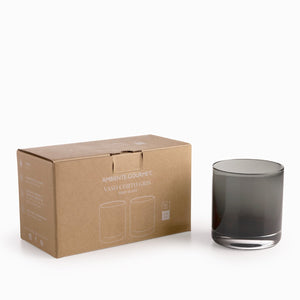 Vaso corto gris set x 2 - Ambiente Gourmet México