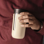 Vaso doble pared beige 400ml - Ambiente Gourmet México