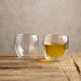 Vaso doble pared curvo 100ml setx2