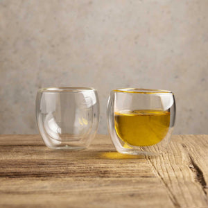 Vaso doble pared curvo 100ml setx2 - Ambiente Gourmet México