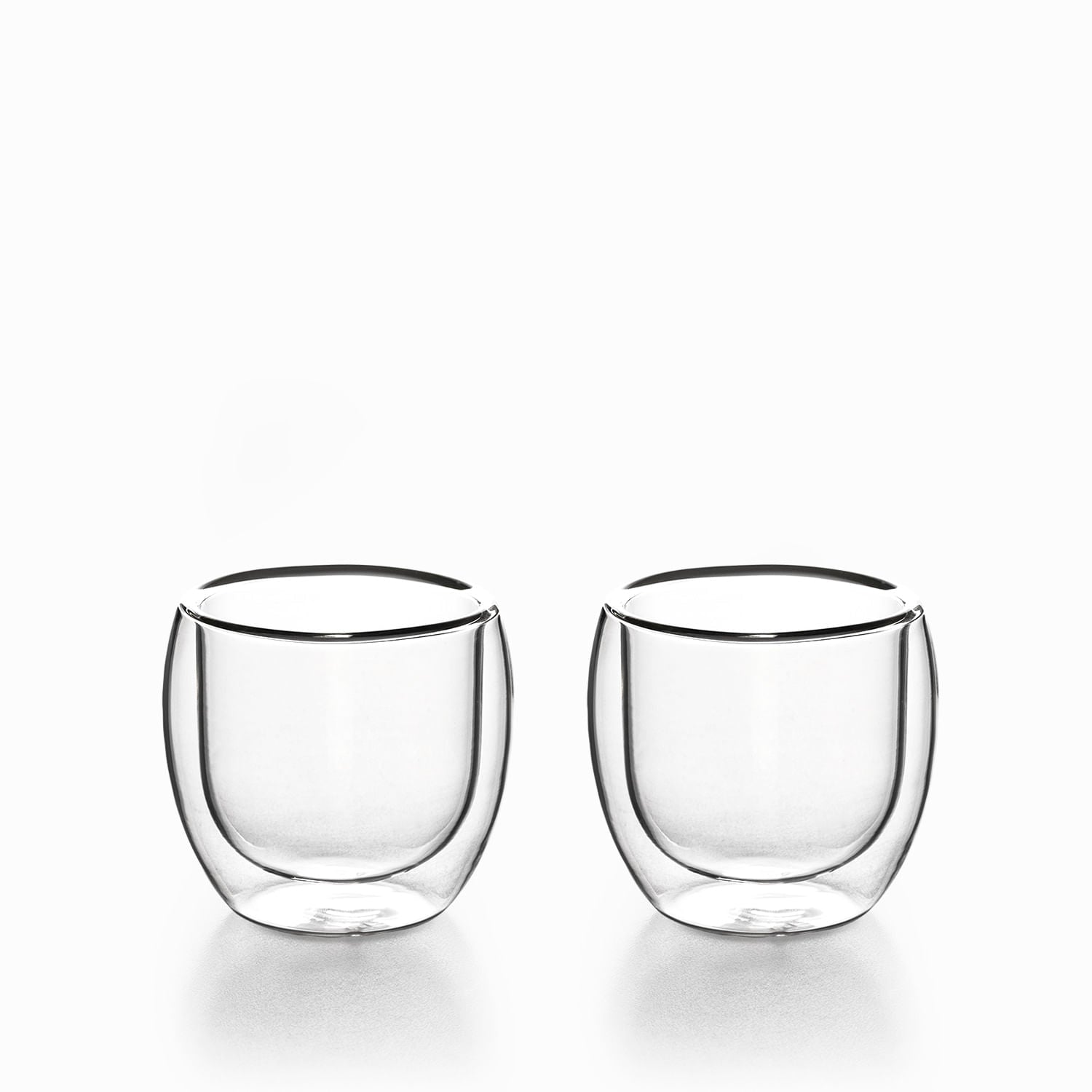Vaso doble pared curvo 100ml setx2 - Ambiente Gourmet México