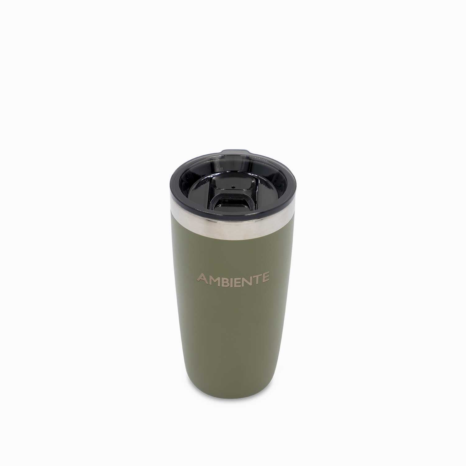 Vaso doble pared en acero taupe 320ml