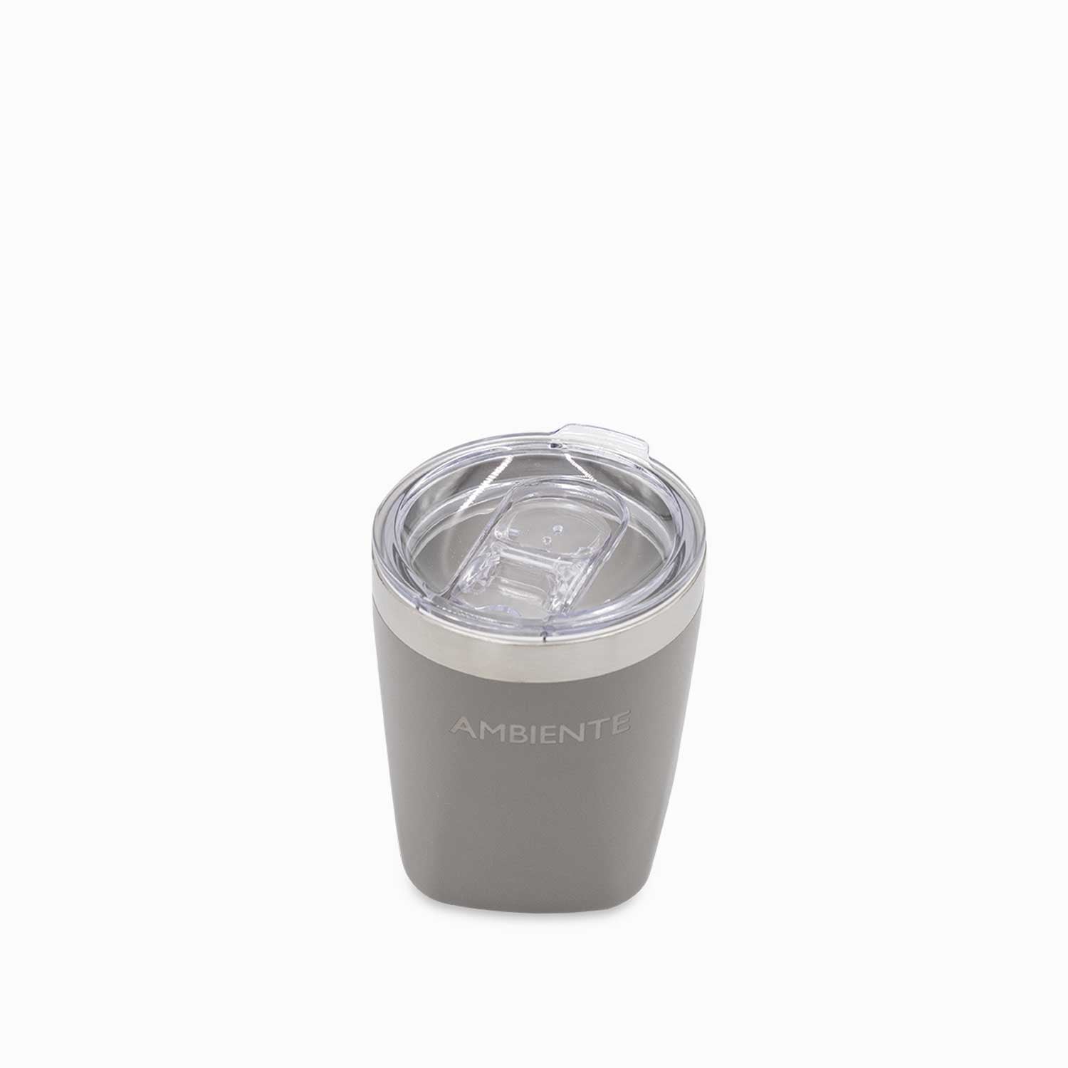 Vaso doble pared gris 300ml - Ambiente Gourmet México