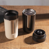 Vaso doble pared negro 400ml - Ambiente Gourmet México