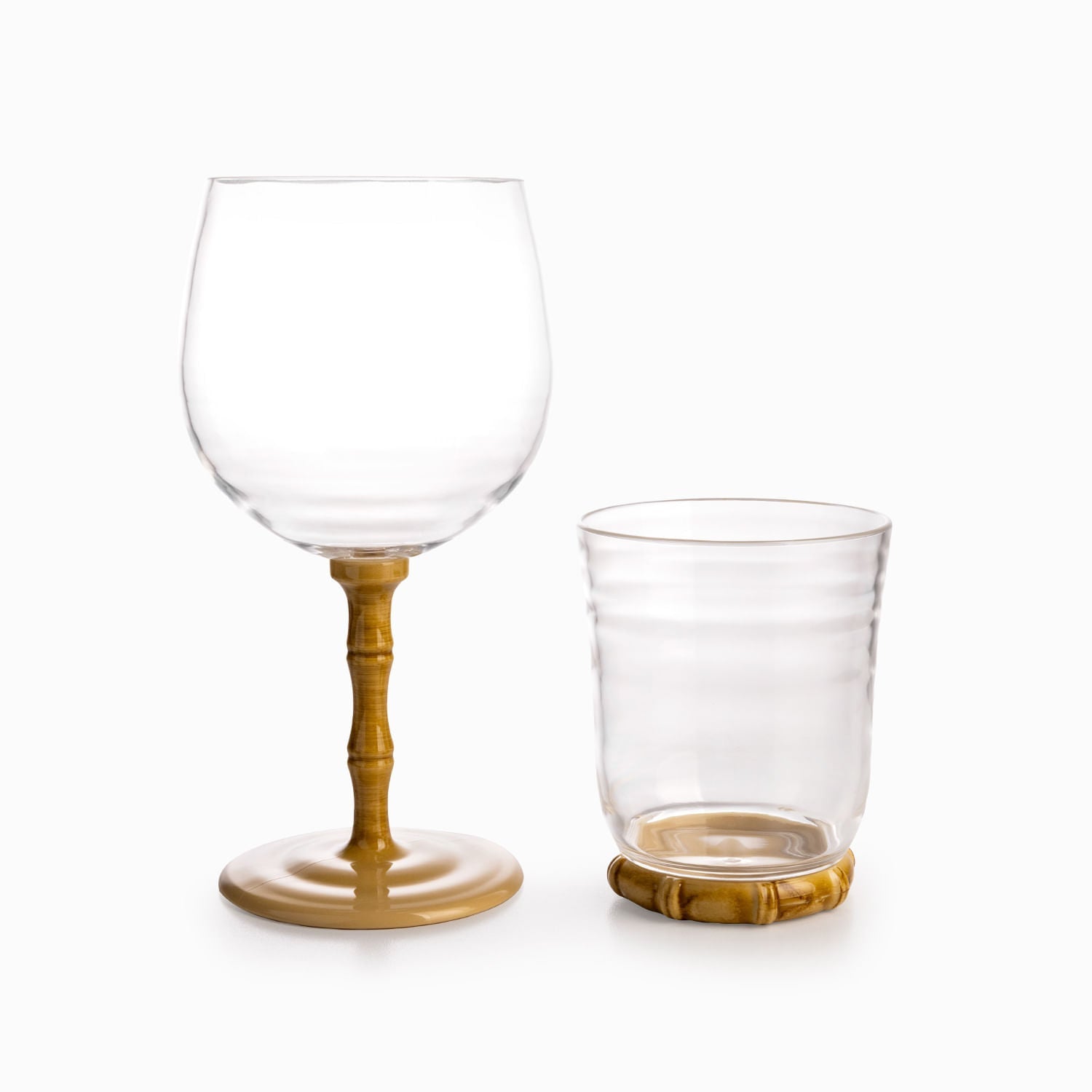 Vaso en acrílico bambú 410ml - Ambiente Gourmet México