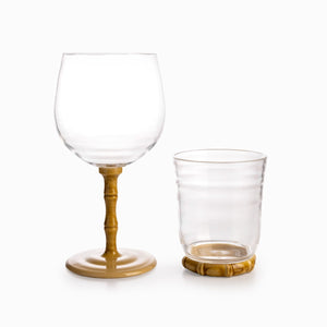 Vaso en acrílico bambú 410ml - Ambiente Gourmet México