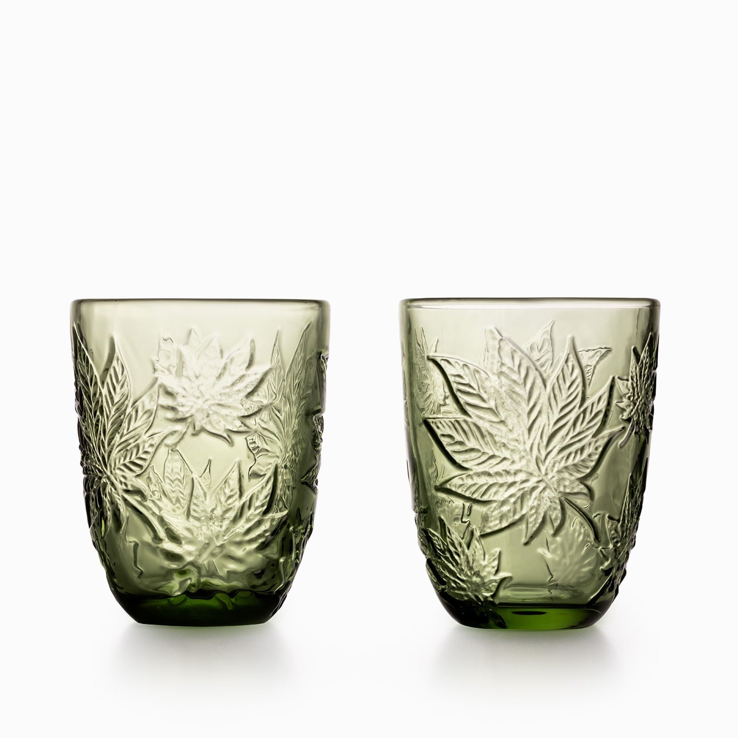 Vaso hoja cannabis setx2 - Ambiente Gourmet México