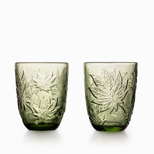 Vaso hoja cannabis setx2 - Ambiente Gourmet México