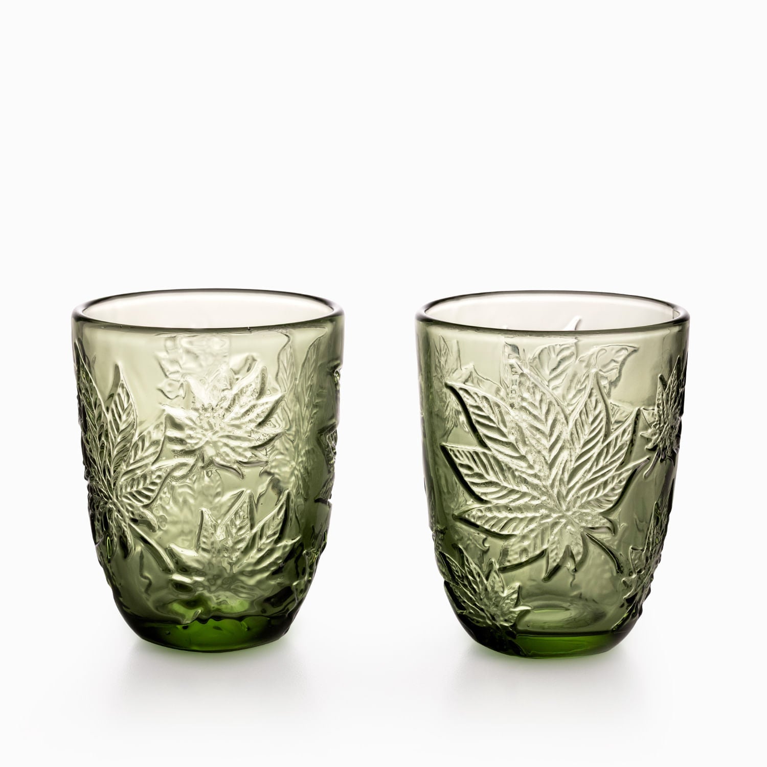 Vaso hoja cannabis setx2 - Ambiente Gourmet México