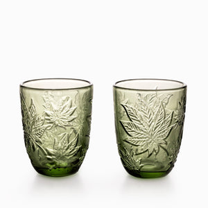 Vaso hoja cannabis setx2 - Ambiente Gourmet México