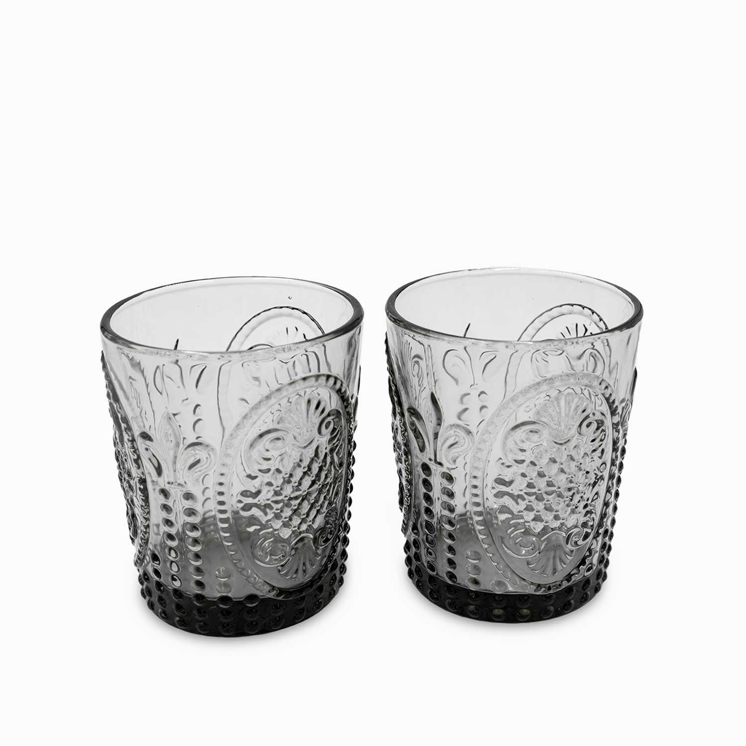 Vaso Kenia gris 340ml setx2 - Ambiente Gourmet México