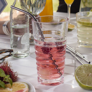 Vaso largo estriado - Ambiente Gourmet México