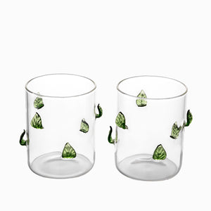 Vaso Leaves 570ml set x2 - Ambiente Gourmet México