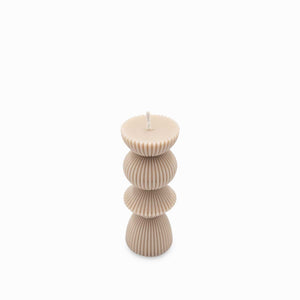 Vela Romano beige 15cm - Ambiente Gourmet México