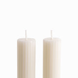 Velas Largas Rayas Ivory 27Cm Set X2 - Ambiente Gourmet México